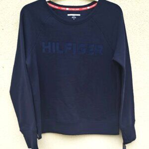 NWT Tommy Hilfiguer Women Sport Navy Blue Casual Sweatshirt Medium